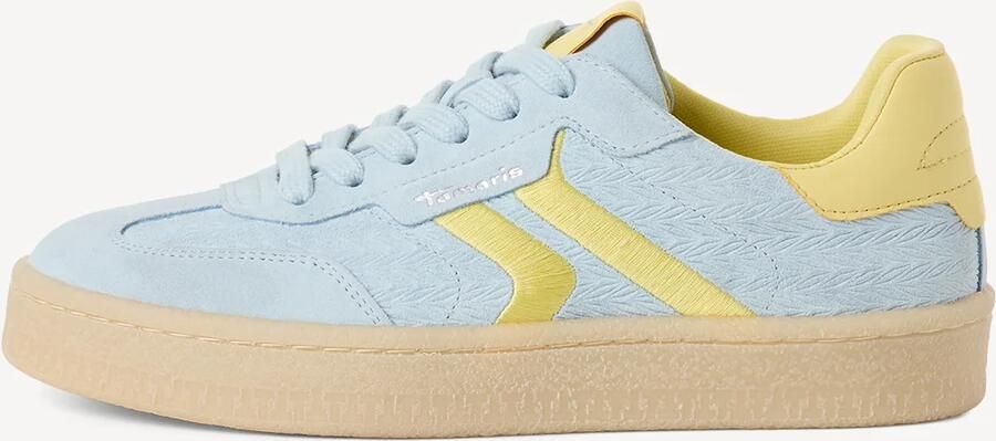 Tamaris leren damestrainers 1-23723-44 88A Lage damesschoen M2372344 Blauw - Foto 8