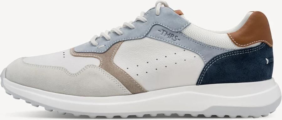 Tamaris herensneaker 1-13623-46-804 Veterschoen Leren schoenen Wit Blauw - Foto 3