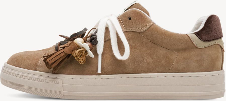 Tamaris dames leren sneaker 1-23708-47-310 lage veterschoen voor dames bruin - Foto 9
