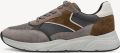 Tamaris Sneakers laag donkerbruin grijs aardetinten wit - Grijs