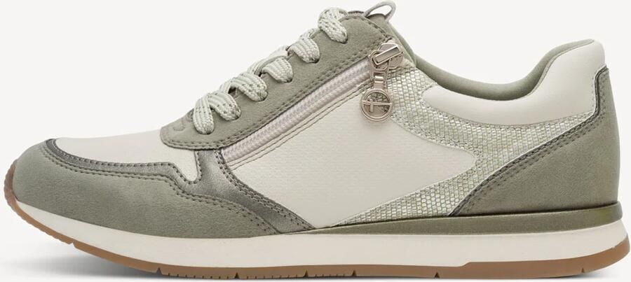 Tamaris dames sneaker 1-23613-46 770 Low Top dames schoenen veganistisch groen - Foto 4