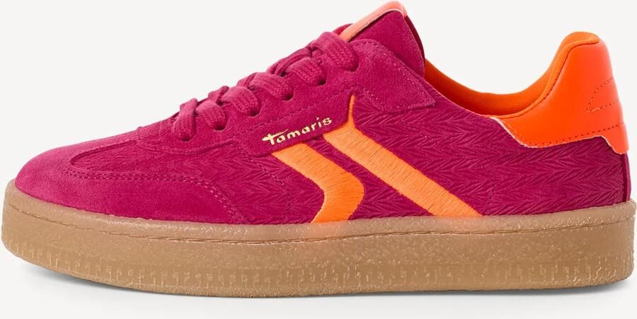 Tamaris leren damestrainers 1-23723-44 5B3 Lage damesschoen M2372344 Roze - Foto 2
