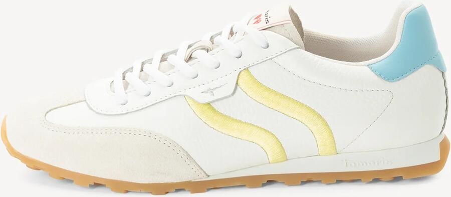 Tamaris dames sneaker 1-23614-46 197 dames lage schoenen leer wit - Foto 3