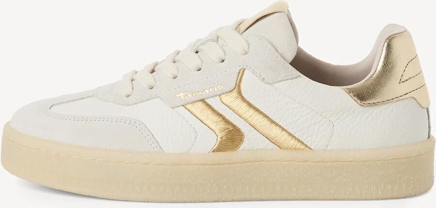 Tamaris Damesschoen 1-23723-44 132 Lage Top Damesschoen M2372344 wit goud - Foto 2