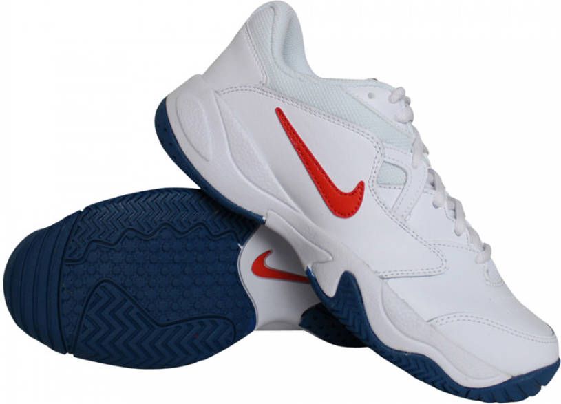 Ja Stroomopwaarts Toeschouwer Nike Court Lite tennisschoenen jongens wit blauw - Schoenen.nl