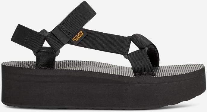 Teva Flatform Universal Sandalen in Black voor Dames