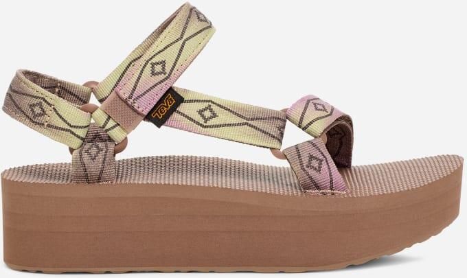 Teva Flatform Universal Sunscape Schoenen in Waterless Neutral voor Dames