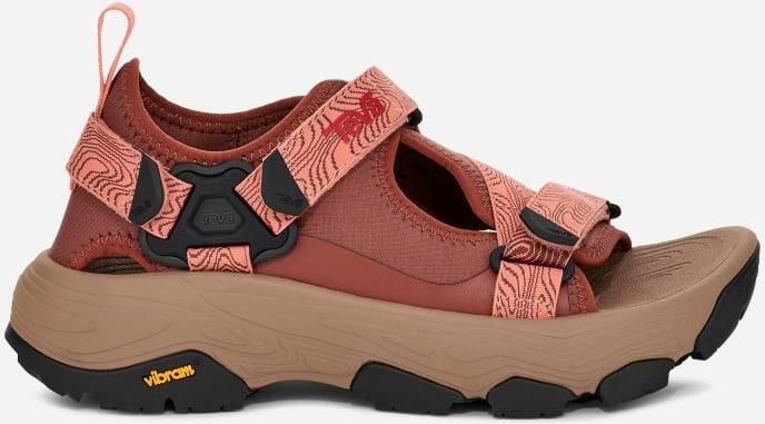 Teva Grandview Max Sandalen in Mahogany Blooming Dahlia voor Dames