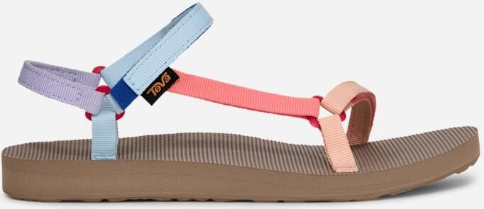 Teva Original Universal Slim Sandalen in Ice Water Peach Multi voor Dames