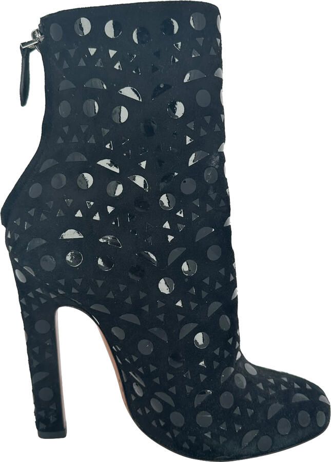 Alaia Pre-owned Alaïa Vienne-laarzen in zwart suède