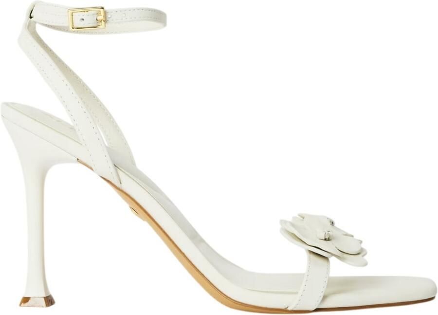 ALDO Dames-hoge hakken met slingback en bloemenprint van Daisylily (Wit)
