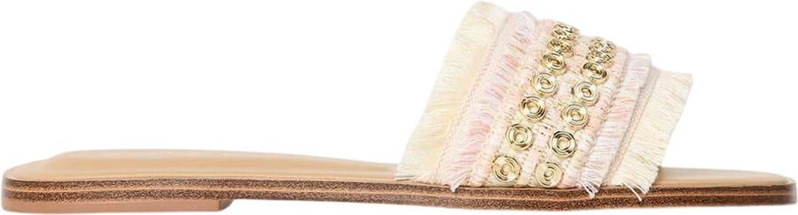 ALDO Dames Nalani Geëmbelliseerde Platte Slippers (Neutraal)