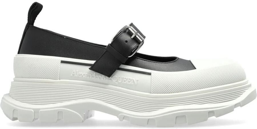 Alexander mcqueen Bicolor Leren en Rubber Ballerina's