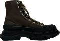 Alexander McQueen Pre-owned Alexander McQueen Tread Slick Hoge Sneakers in Khaki Canvas - Kaki