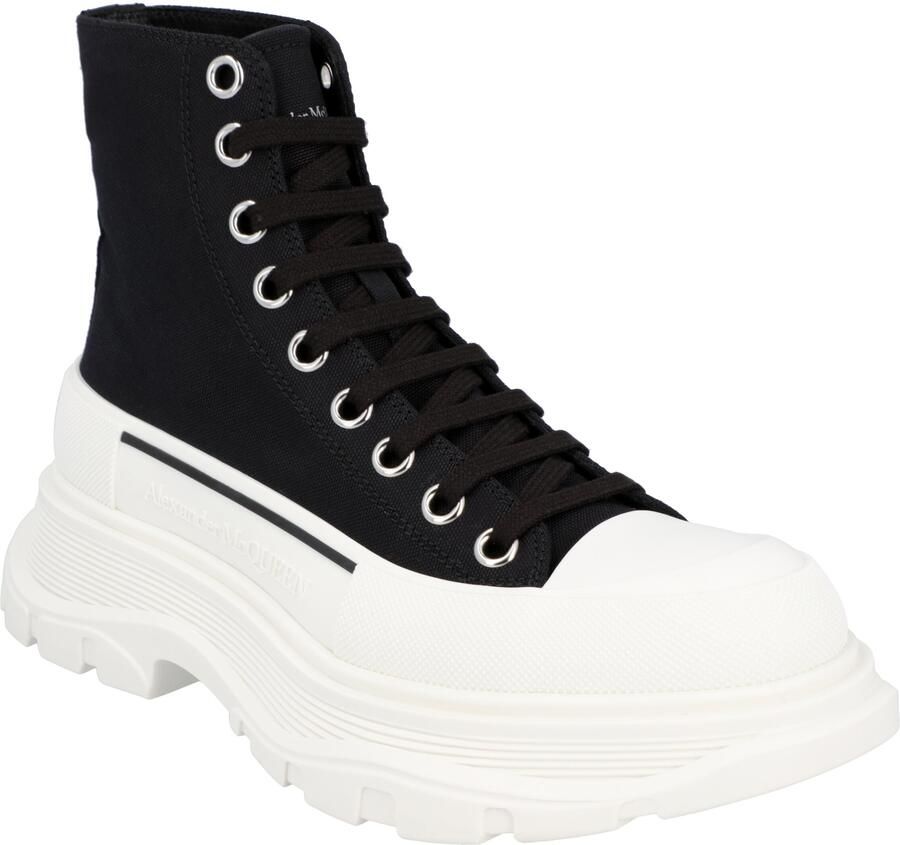 Alexander mcqueen Tread Slick Boot in Zwart Wit