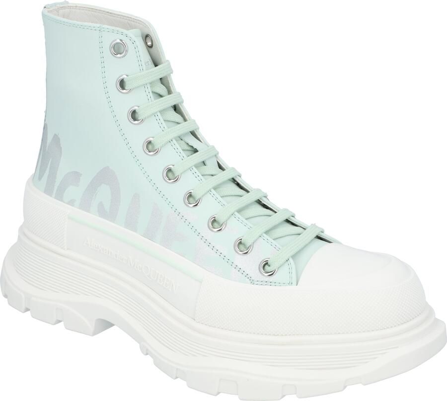 Alexander mcqueen Tread Slick Boots 'Lichtgroen Graffiti'