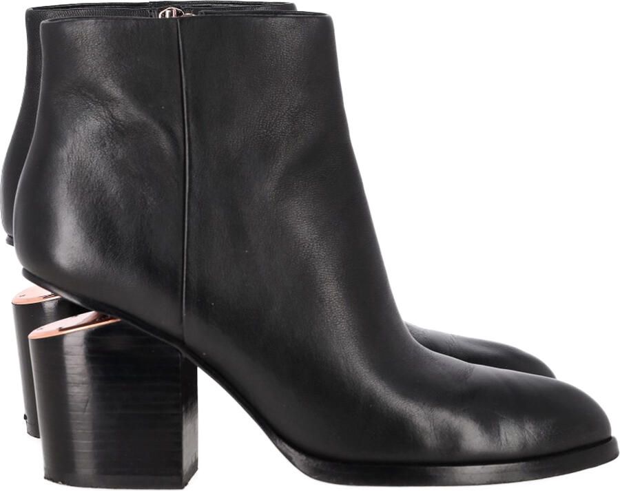 Alexander Wang Pre-owned Alexander Wang Gabi Enkelhoge Laarzen in Zwart Leer