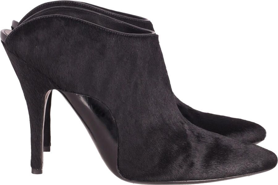 Alexander Wang Pre-owned Alexander Wang Miranda Pony Muiltjes in Zwarte Wol