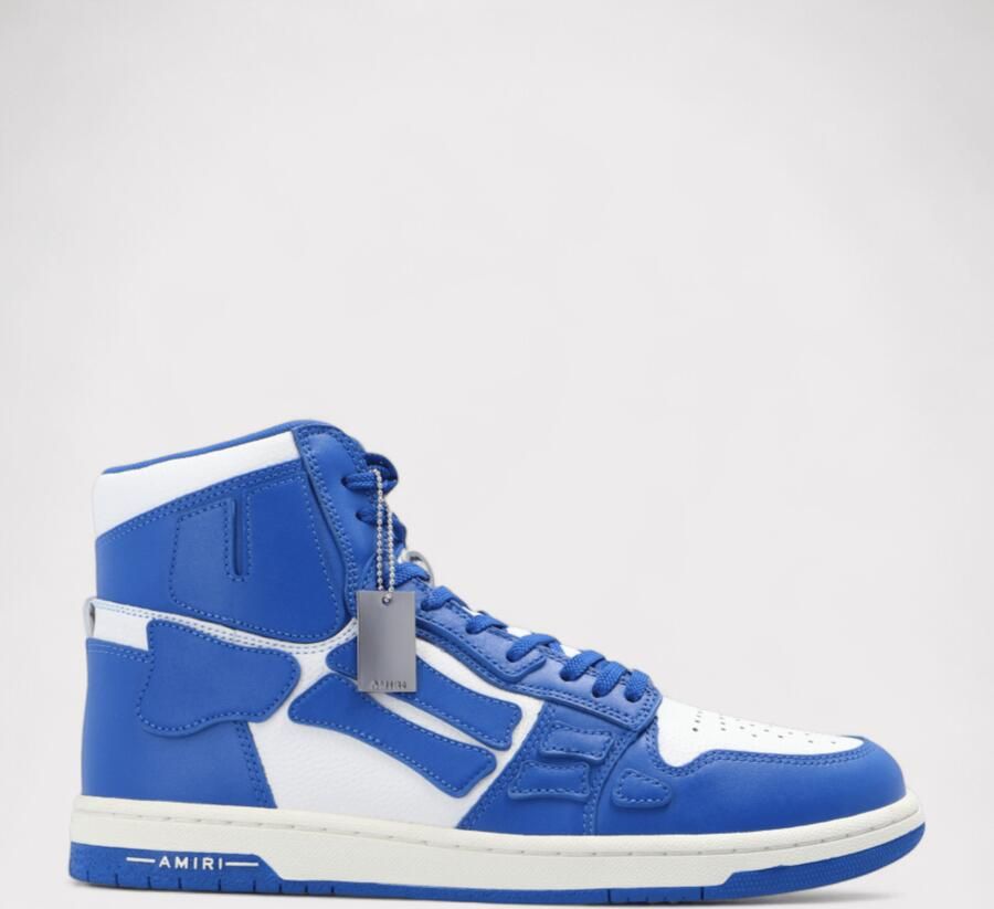Amiri Skel Top Hi Blauw Wit