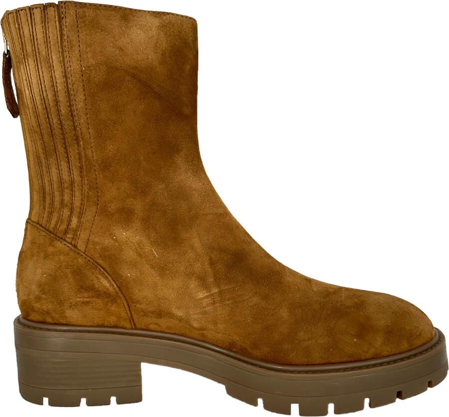 Aquazzura Pre-owned Aquazzura enkellaarsjes in bruin suède