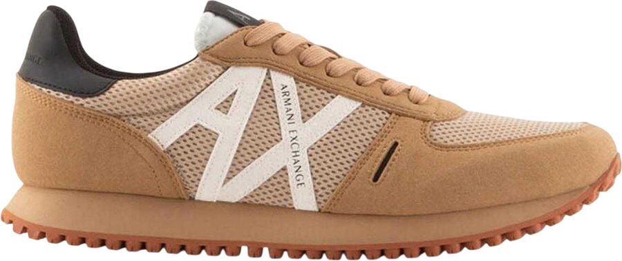 Armani Exchange Heren AX Suède Trainers (Tan)