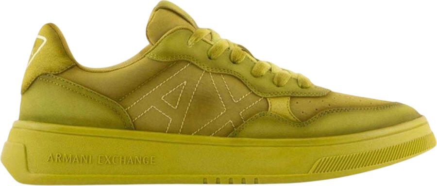 Armani Exchange Heren Logo Trainers (Geel)