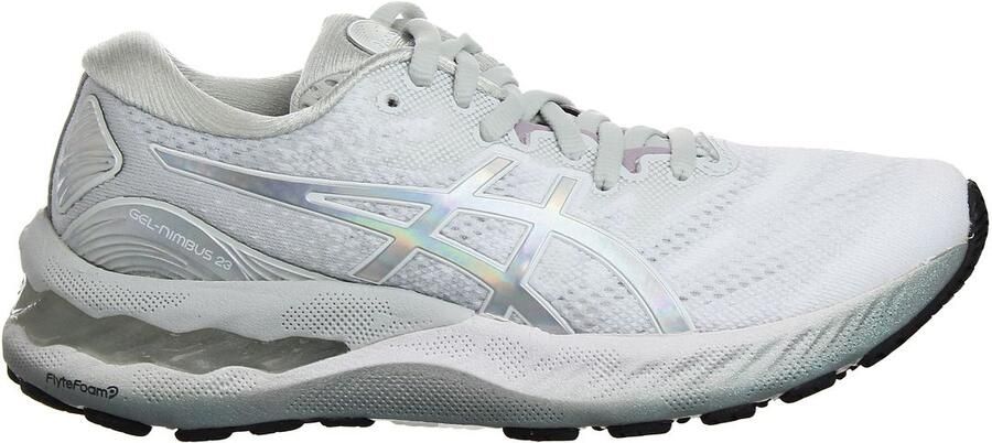 ASICS Gel-Nimbus 23 Platina Dames Wit Hardlooptrainers