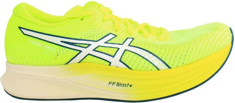 ASICS Magic Speed 2 Dames Gele Sportschoenen