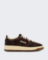 Autry Dames medalist low sneakers suède print - Bruin