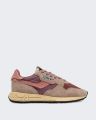 Autry Dames reelwind low sneakers suède met netdetail - Beige