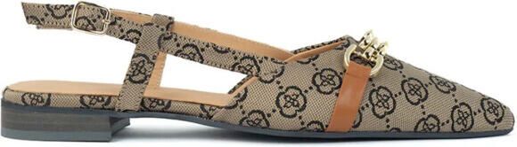 Babouche Lima cognac slingback sandalen dames