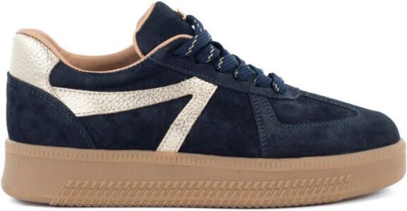 Babouche Liva-48 529 navy gold lage sneakers dames