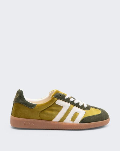 BACK 70 Dames cloud sneaker velvet ocra