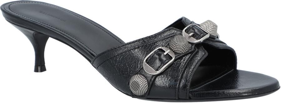 Balenciaga Cagole 50mm Sandalen 'Zwart Arena Lamsleer'