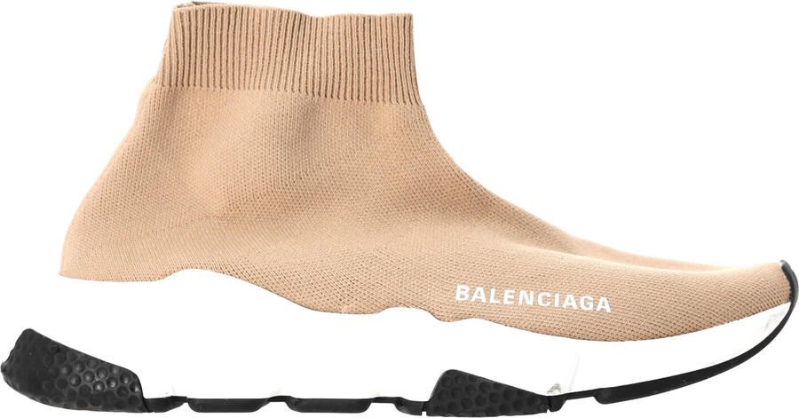 Balenciaga Pre-owned Balenciaga Speed Sneakers in Beige Polyester