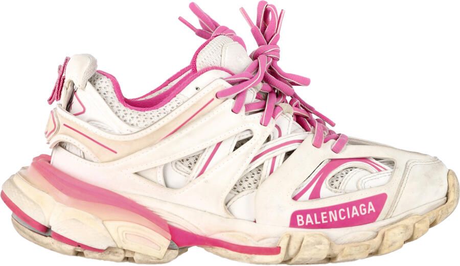 Balenciaga Pre-owned Balenciaga Track sneakers in roze en wit polyurethaan