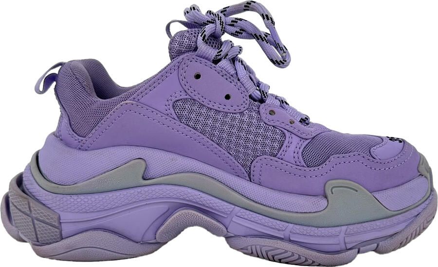 Balenciaga Pre-owned Balenciaga Triple S sneakers in paars nylon canvas