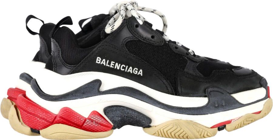 Balenciaga Pre-owned Balenciaga Triple S sneakers in zwart polyester
