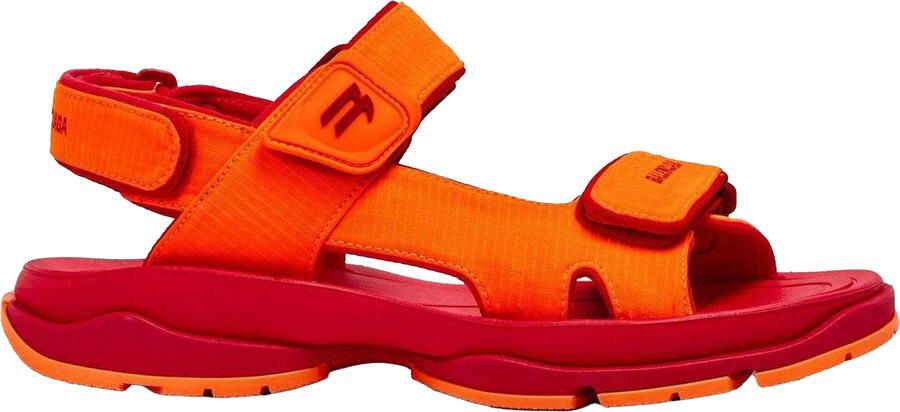 Balenciaga Toeristische sandalen voor dames (Oranje Rood)