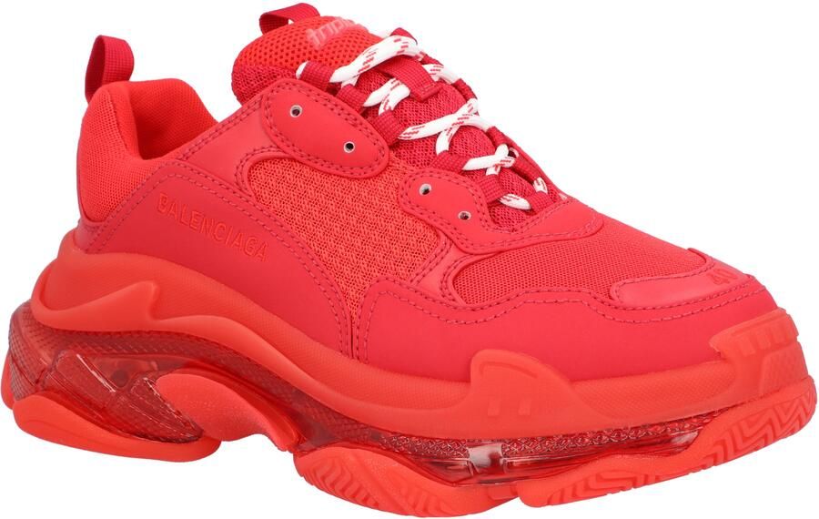 Balenciaga Triple S Heldere Zool Sneaker in Rood