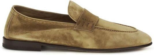 Bally Beige Kalfsleer Bos Taurus Instap Loafers