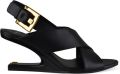 Balmain Anthem No Wedge-sandalen Zwart - Zwart