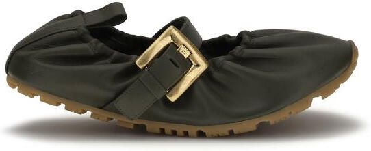 Balmain Bicolor Lams Ovis Aries Balletflats