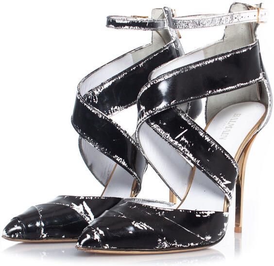 Balmain Pre-owned Balmain Cross strap enkelhakken