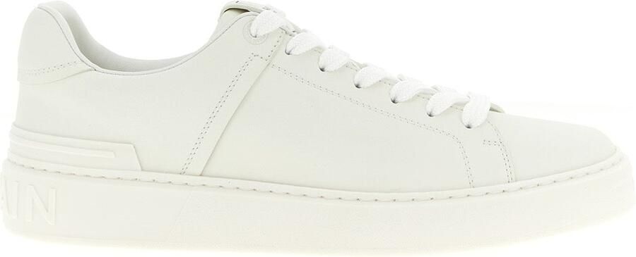 Balmain Witte Kalfsleren Sneakers