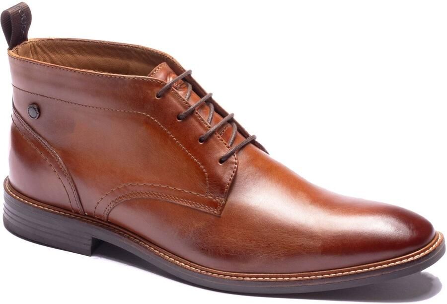 Base London Belgrave Leren Heren WASHED TAN Enkellaarzen