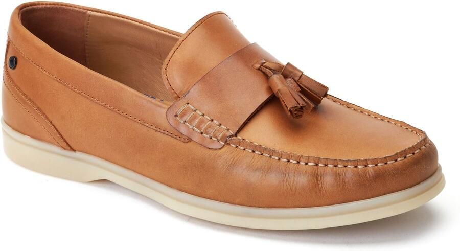 Base London Bonito Leren Herenpantoffels Burnt Tan