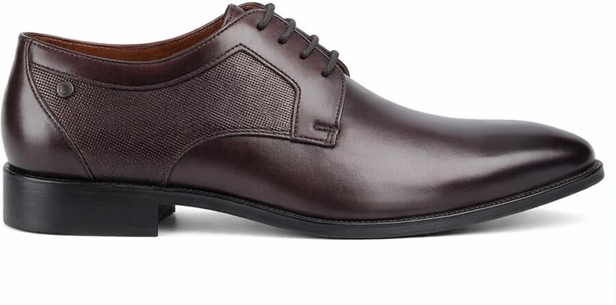 Base London Dome Heren Derby Schoenen Bruin