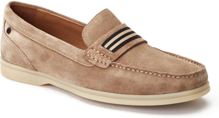 Base London Drum Leren Heren Sand Loafers