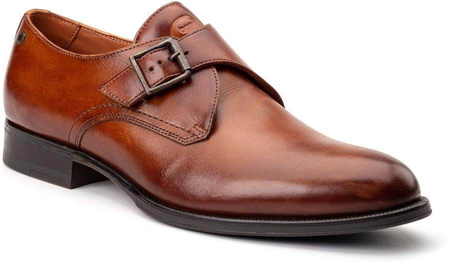 Base London Faraday Lederen Heren Schoenen in Verbrande Tan